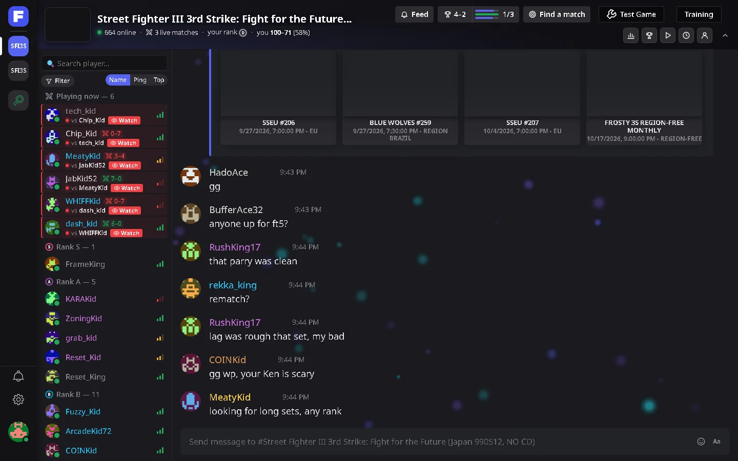 Fightcade, but it looks and works like Discord.
