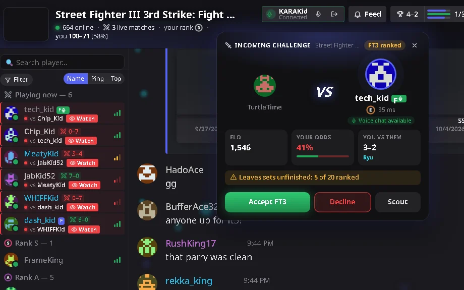Talk to your opponent